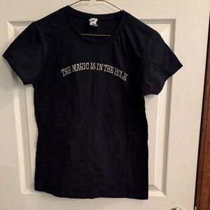 Anvil Black Crewneck T-Shirt with Brand Tag